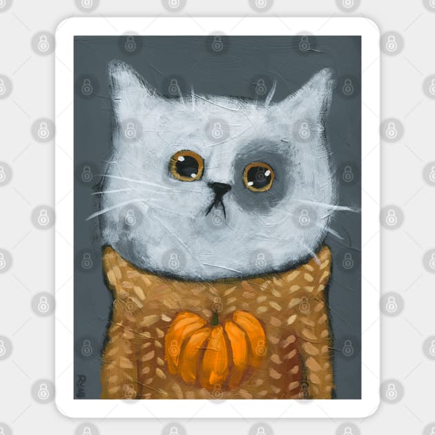 Sweater Weather 3 Sticker by KilkennyCat Art